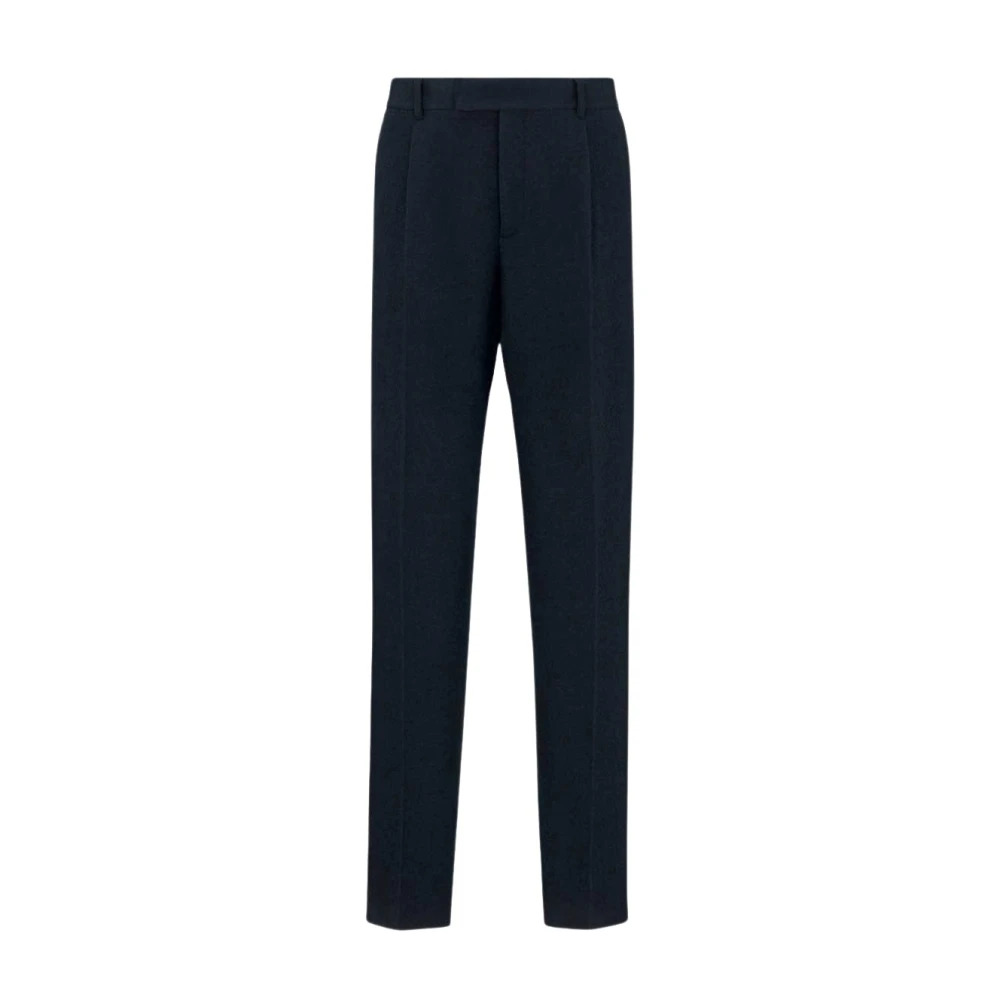 Dior Wide Trousers Blue Heren