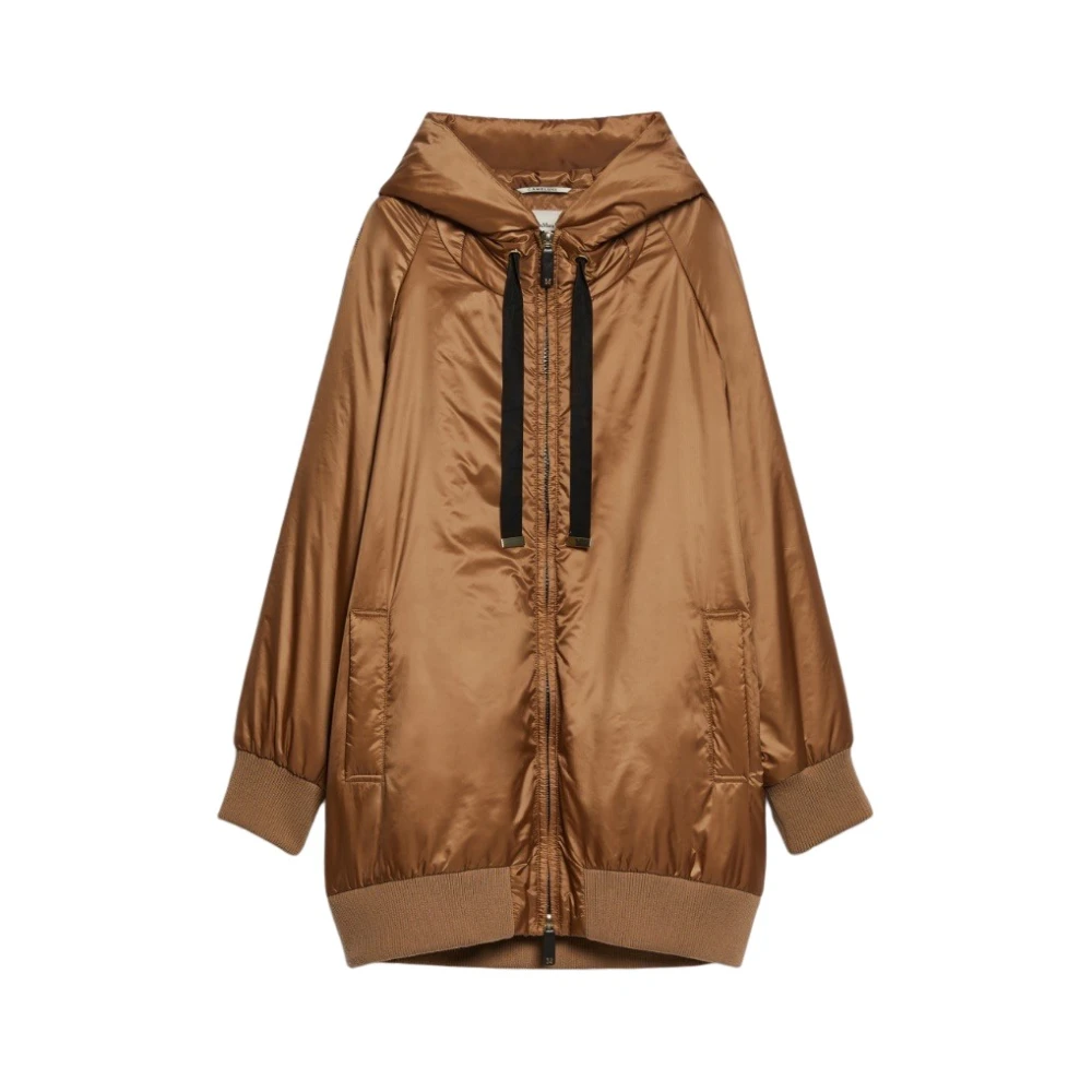 Max Mara Greenma gewatteerde jas met CameLuxe vulling Brown Dames