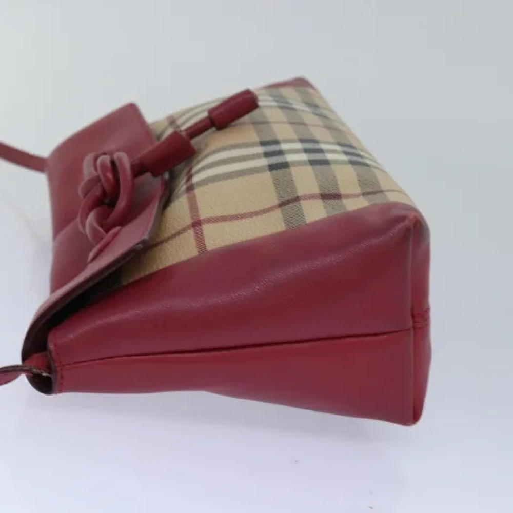 Burberry Vintage Pre-owned Leather shoulder-bags Beige Dames