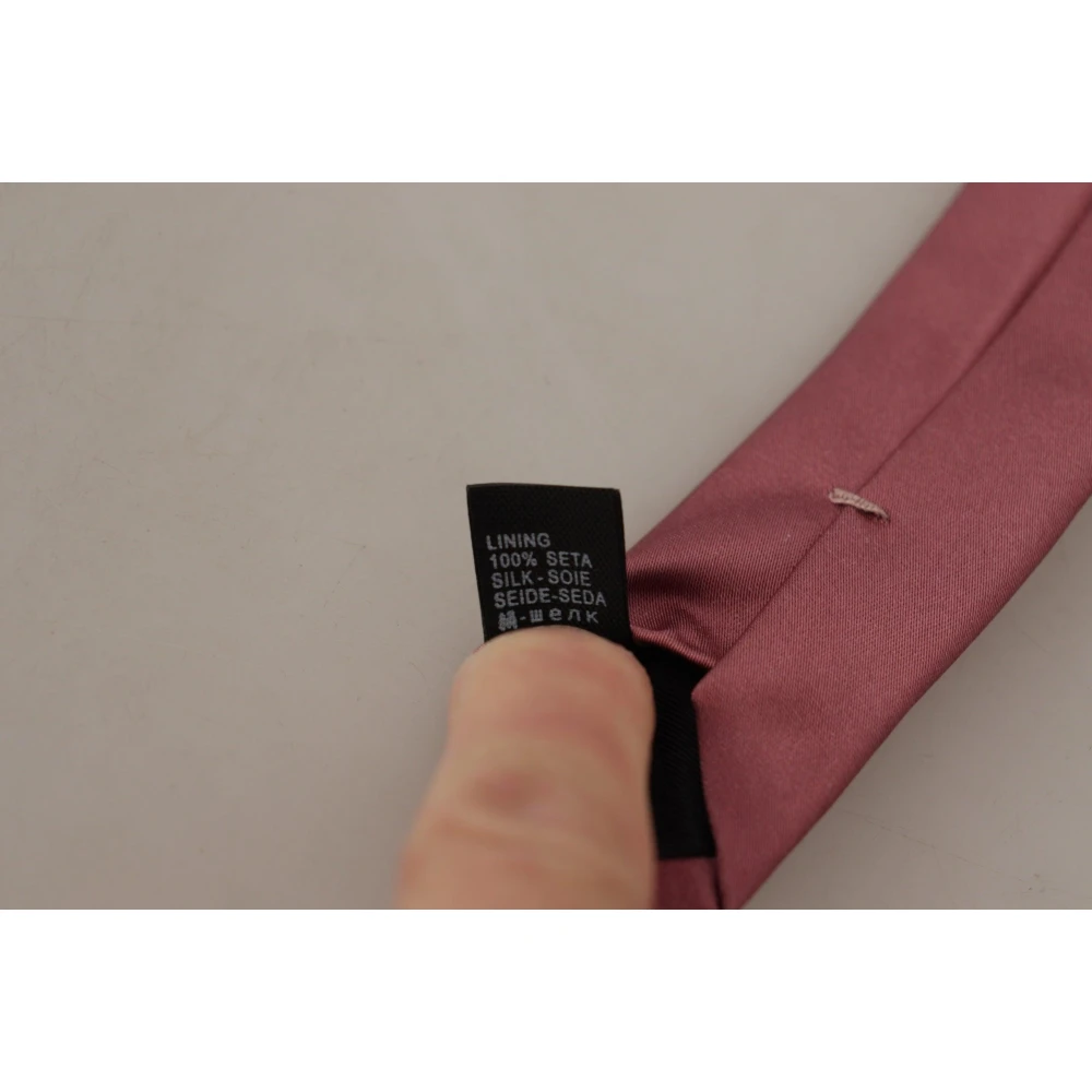 Dolce & Gabbana Zijden Stropdas Modieus en Elegant Herenaccessoire Pink Heren