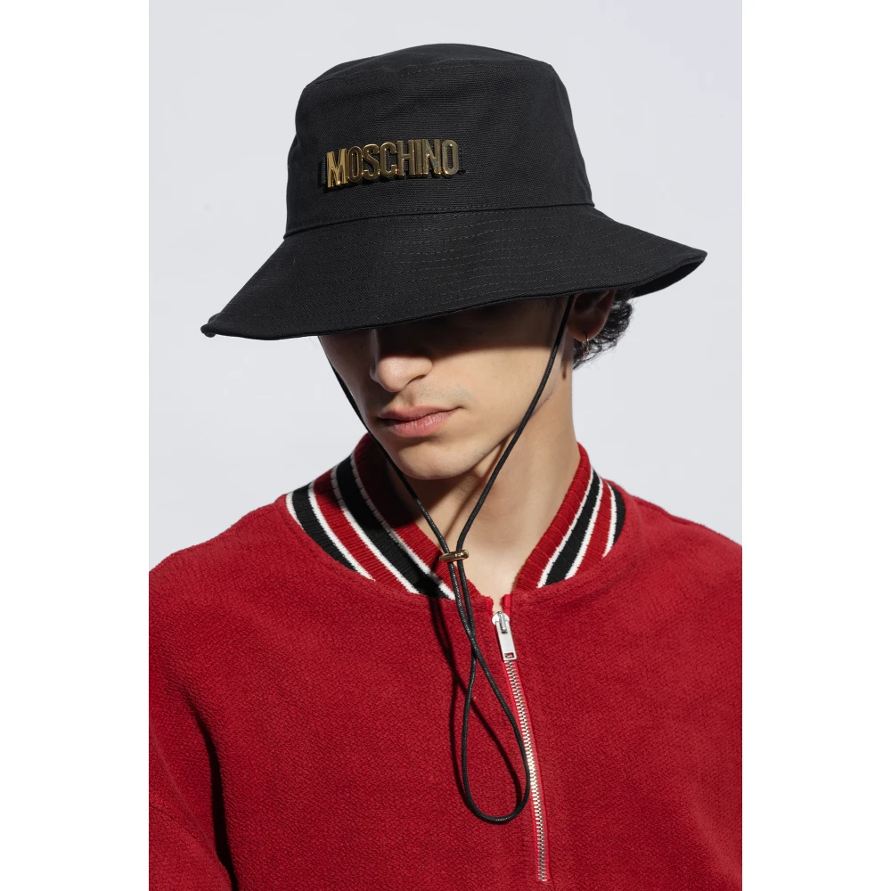 Moschino Emmerhoed met logo Black Unisex
