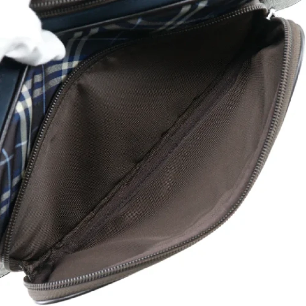 Burberry Vintage Pre-owned Canvas shoulder-bags Blue Heren