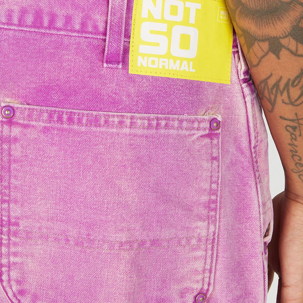Notsonormal Gewassen Denim Werkjeans Purple Heren