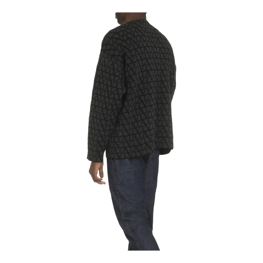 Valentino Iconographe Sweater Gray Heren