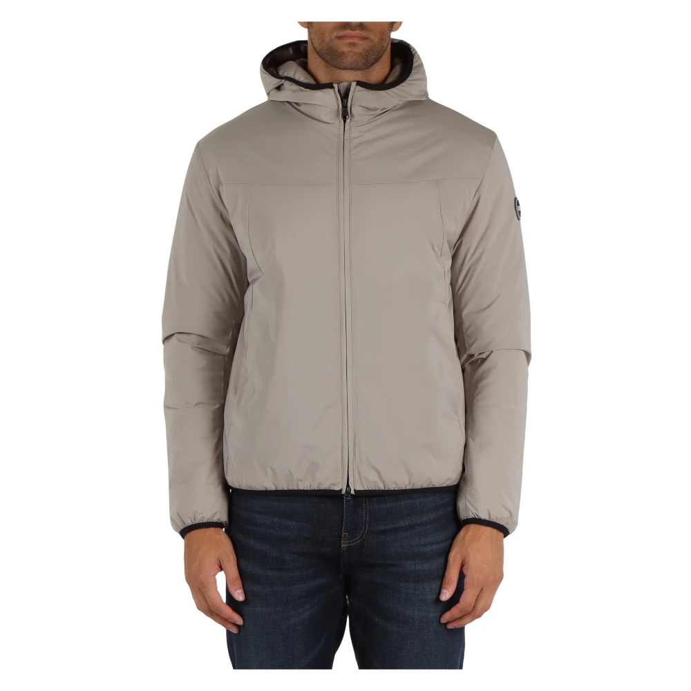 Colmar Gewatteerde Stretch Stofjas met Capuchon Beige Heren