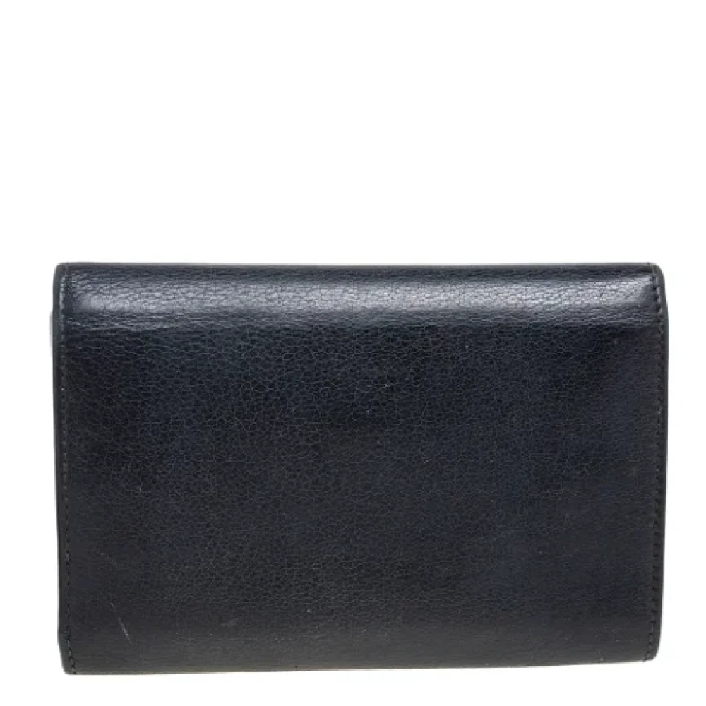 Gucci Vintage Pre-owned Leather wallets Black Dames