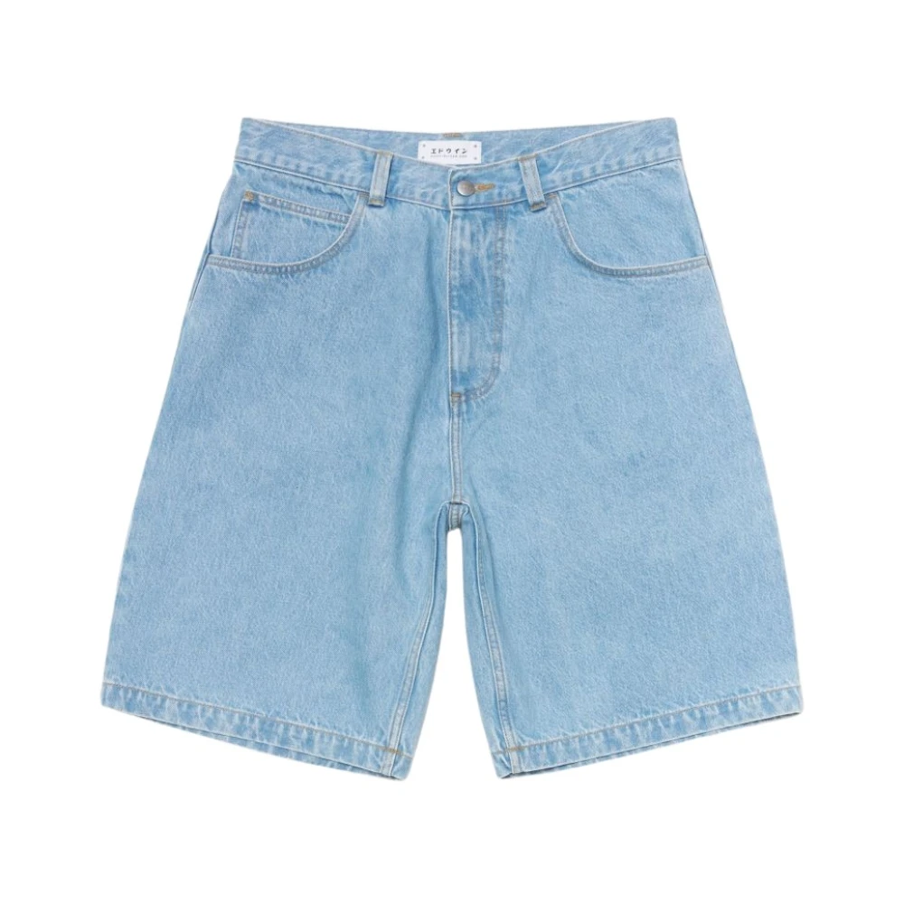 Edwin Men's Blue Denim Shorts, W34, Denim Shorts