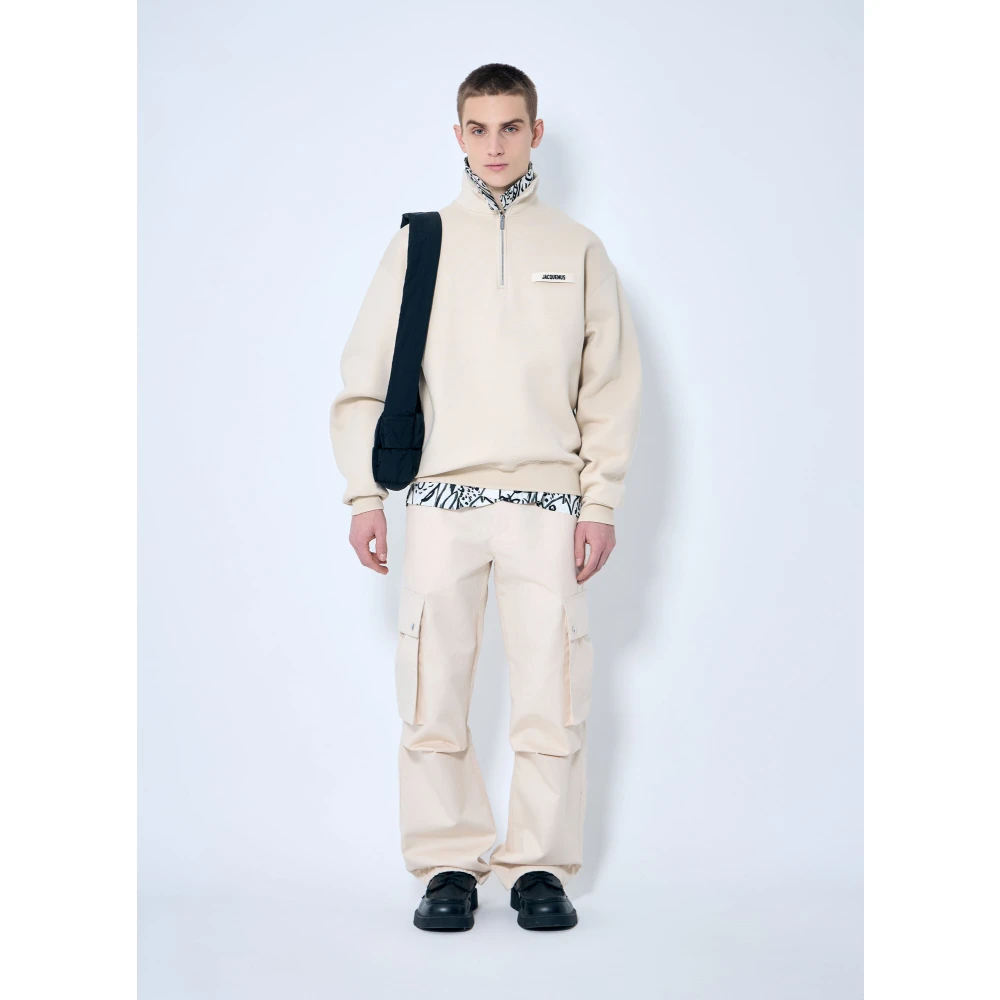 Jacquemus Cargo Pants in katoen-linnenmix Beige Heren