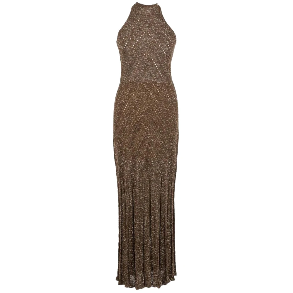 Twinset Women's Brown Gowns, M, Occasion Gown