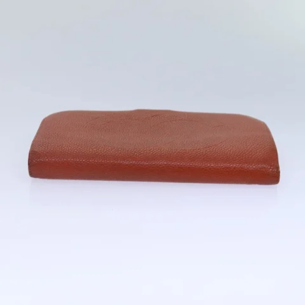 Chanel Vintage Pre-owned Leather wallets Orange Dames