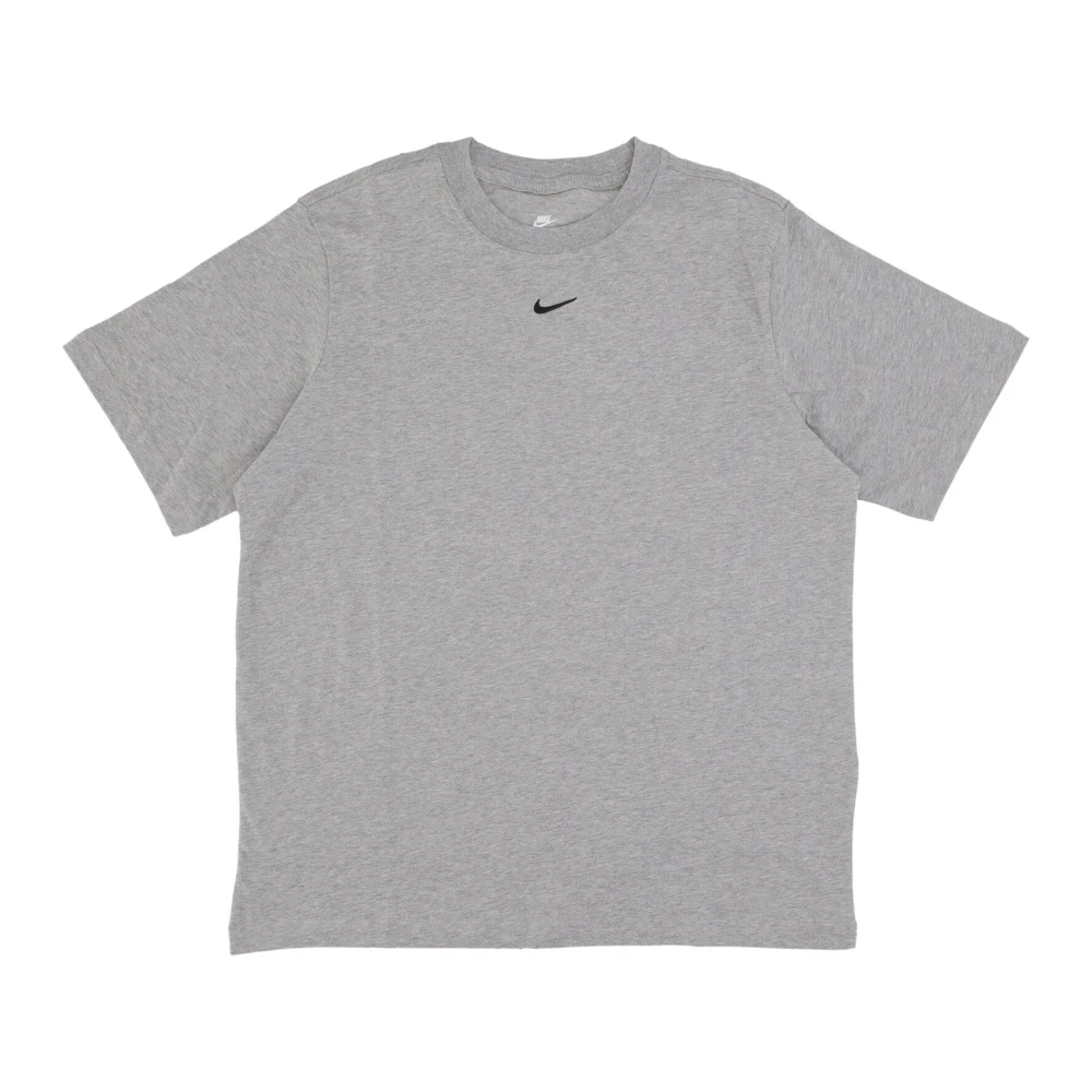 Nike Women's Gray Training T-Shirts & Tops, L, Essential Lbr Tee