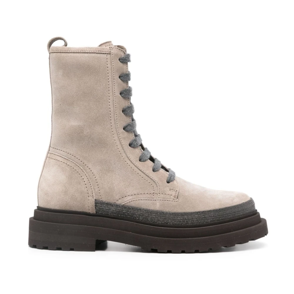 Shoes > Boots > Lace-up Boots - - Brunello Cucinelli - Modalova