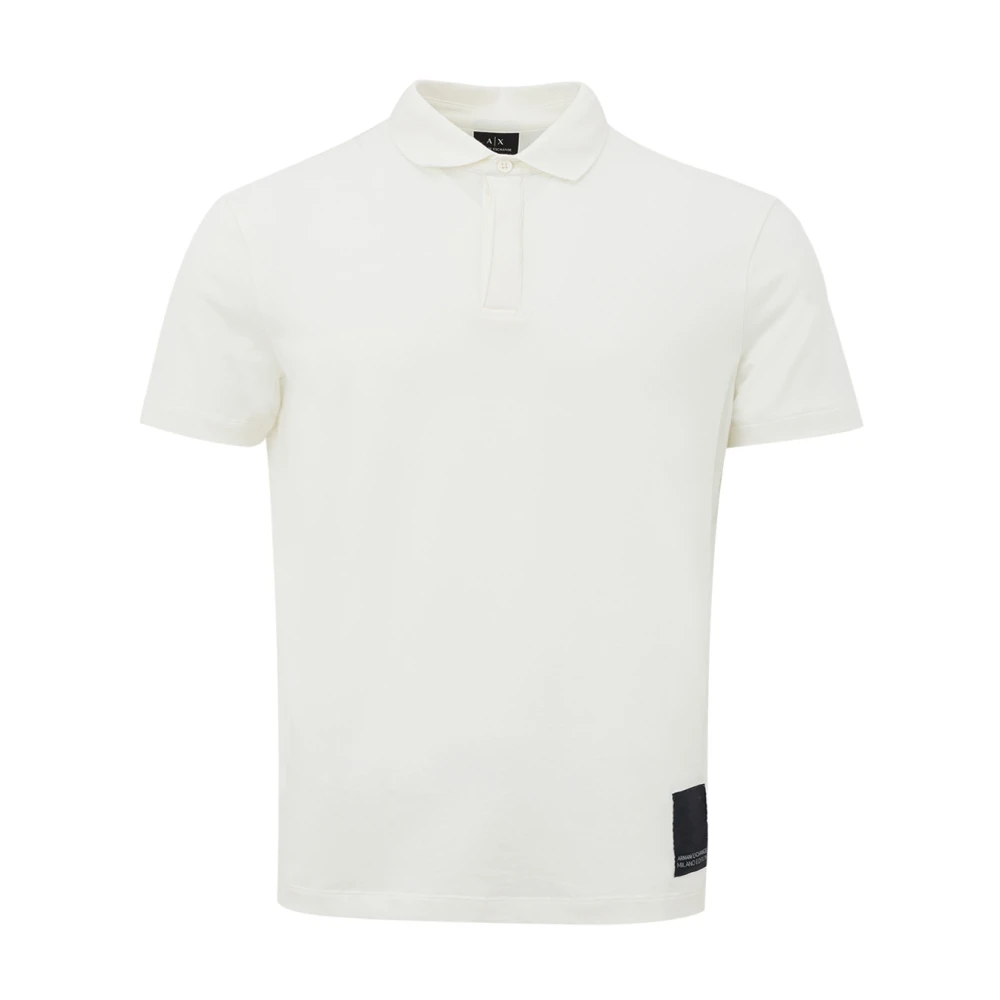Armani Exchange Polo Shirts White Heren