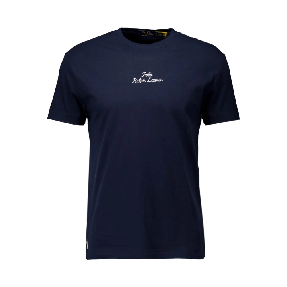 Ralph Lauren Stijlvolle Donkerblauwe T-Shirt met Regular Fit Blue Heren