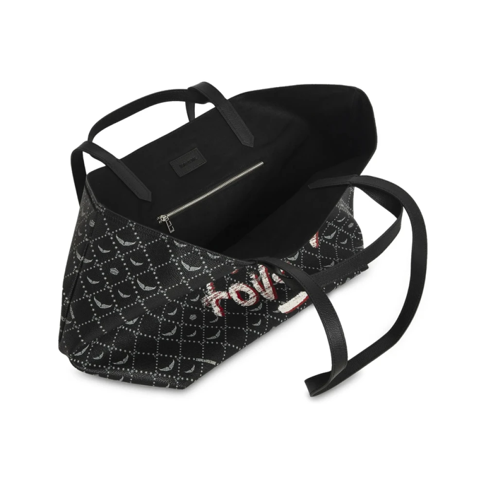 Zadig & Voltaire Zwarte Tote Tas met Meerdere Handvatten Black Dames
