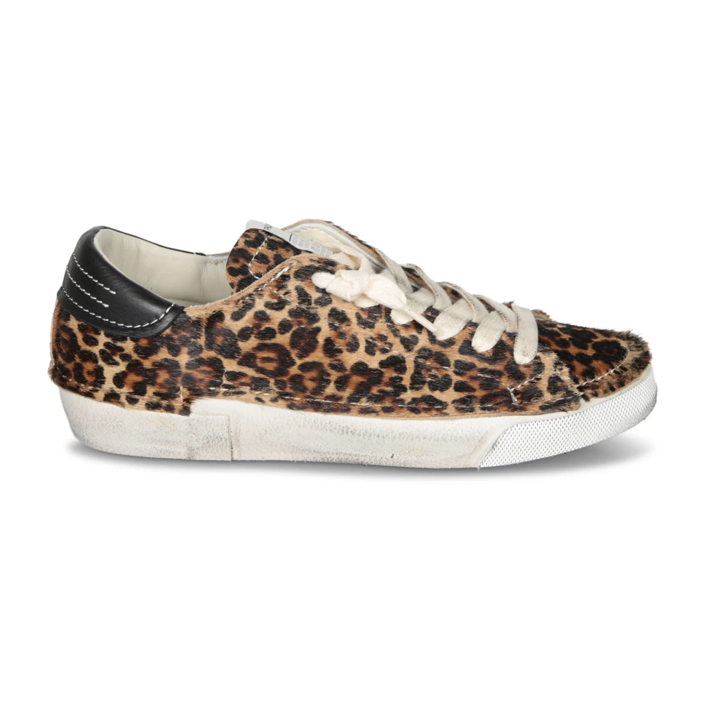 Philippe Model Dierenprint Leren Sneakers Dames Schoenen Veelkleurig Multicolor