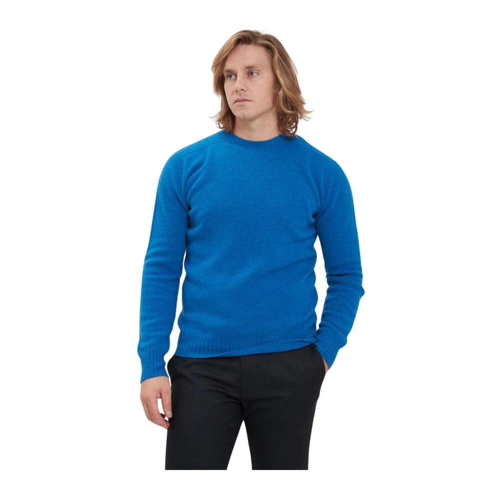 Altea Crew Neck Sweater Blue Heren