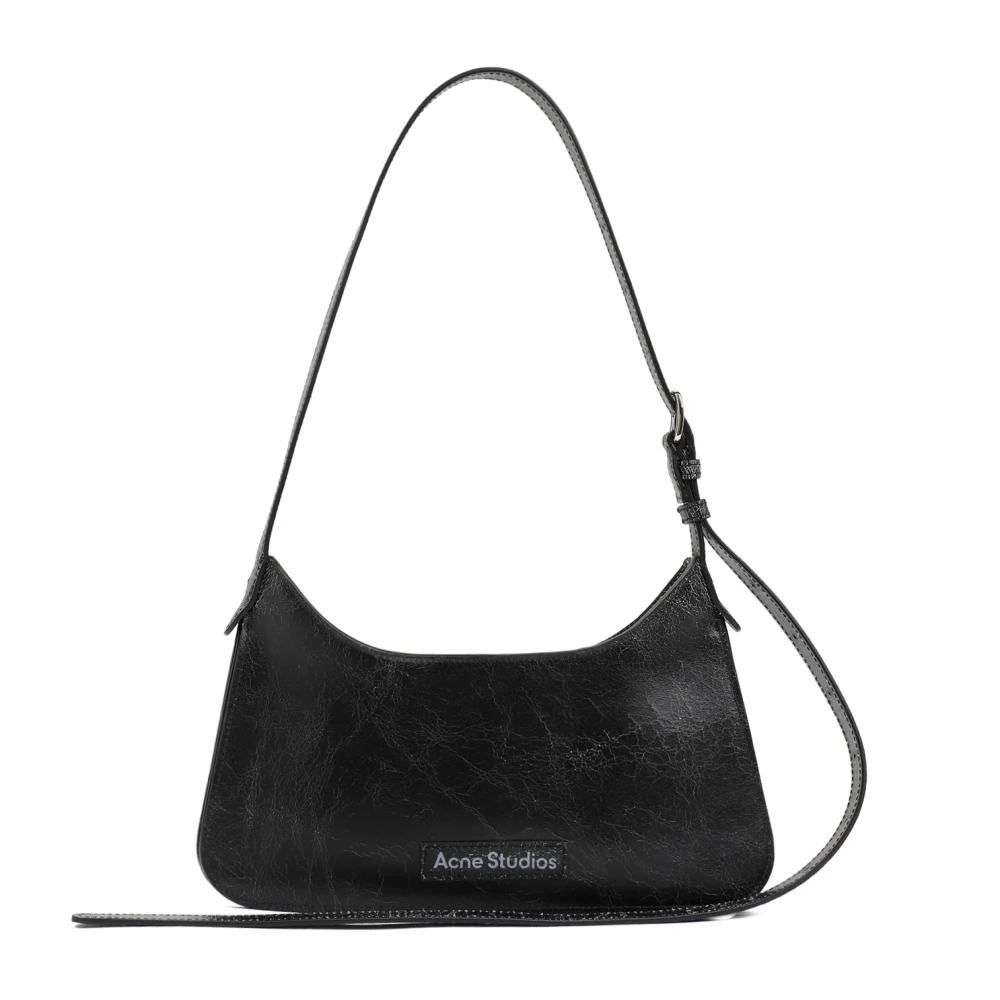 Acne Studios Zwarte Handtas met Verstelbaar Handvat Black Dames