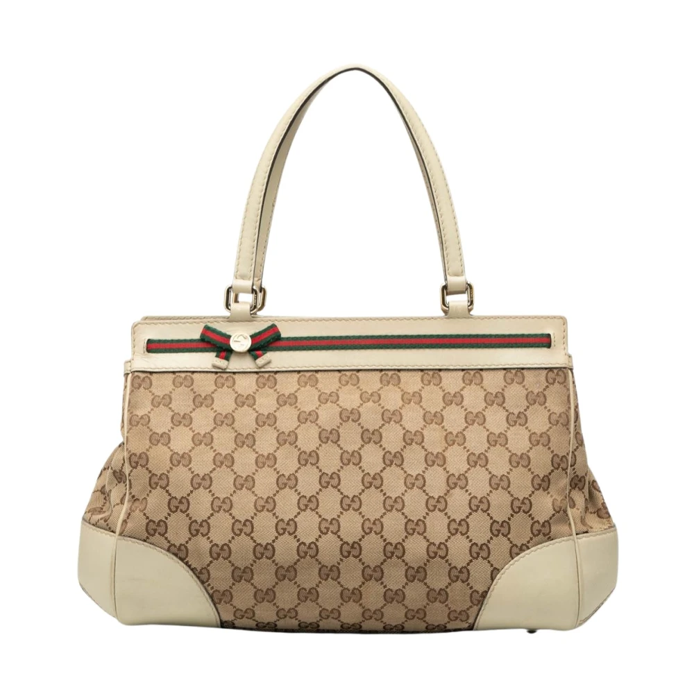 Gucci Vintage Women's Brown Pre-Owned Signature Pattern Tote