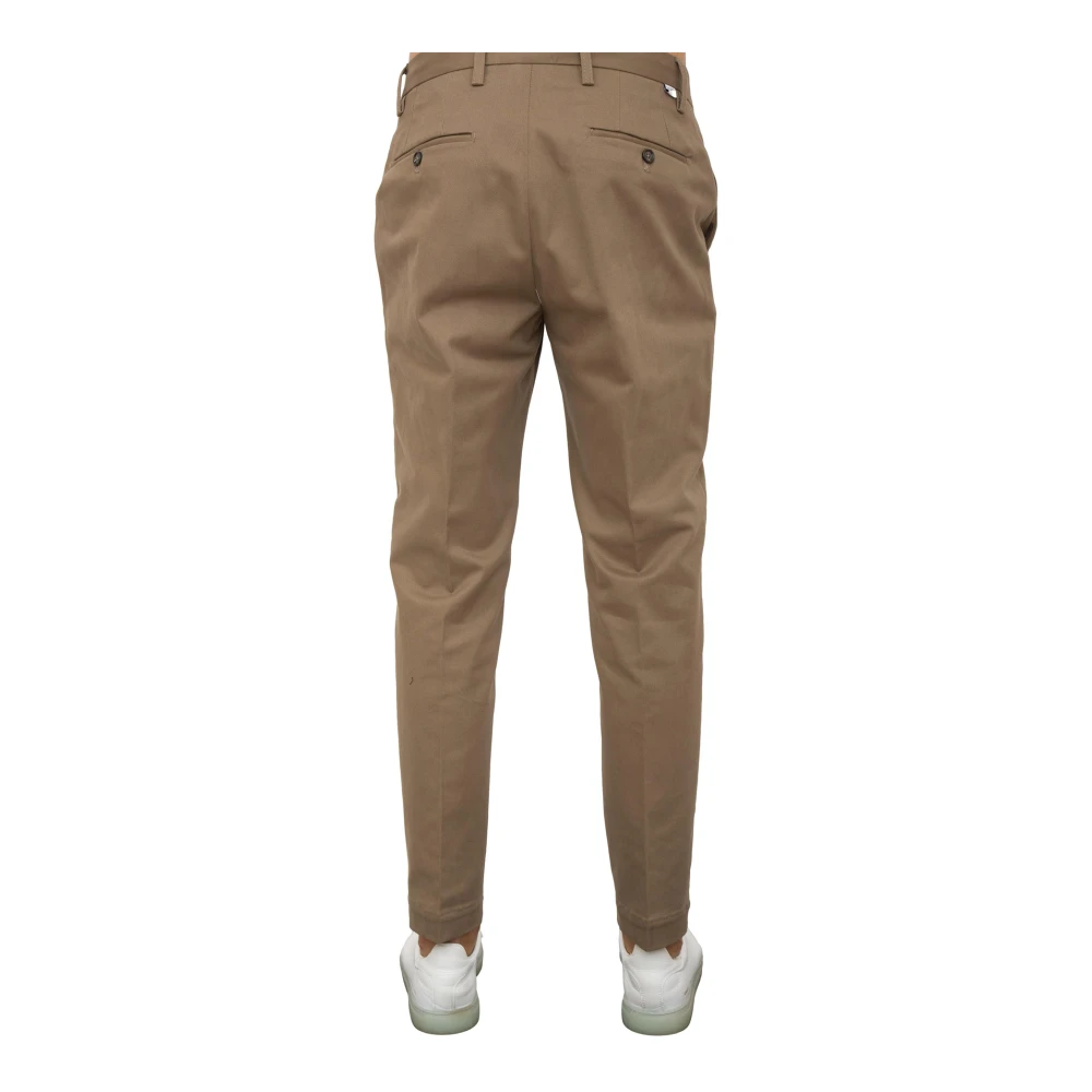 Paolo Pecora Groene Stoffen Broek Brown Heren