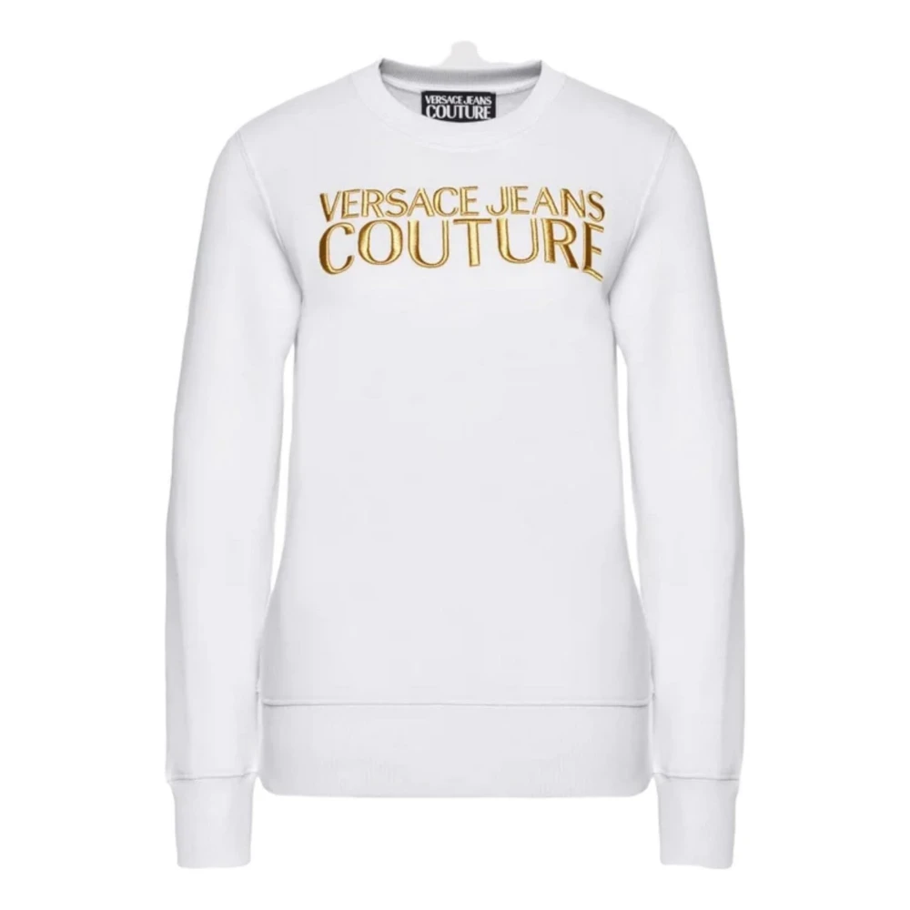 Versace Jeans Couture Witte Sweatshirt voor Stijlvolle Look White Dames