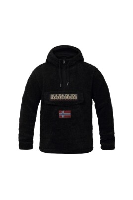 sweat-a-capuche-noir-avec-demi-zip-et-drapeau-norvegien