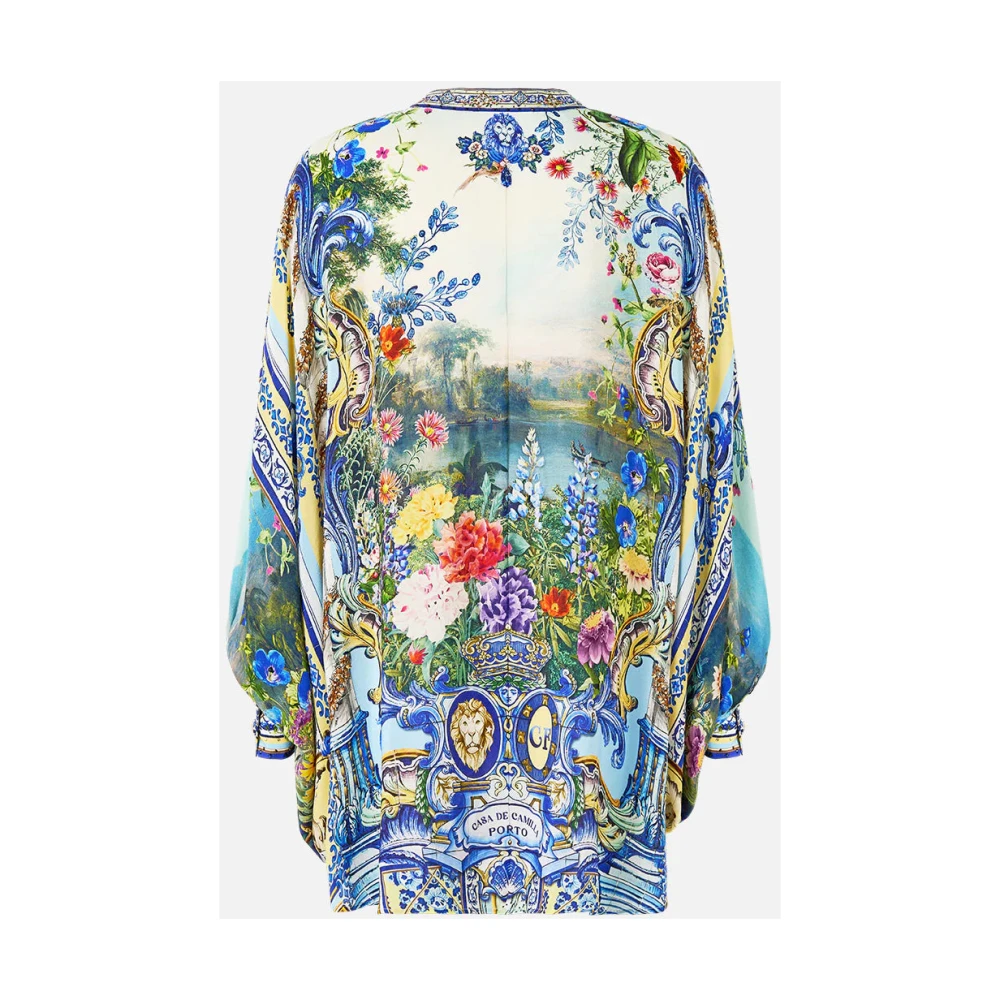 Camilla Zijden Batwing Mouw Blouse Multicolor Dames