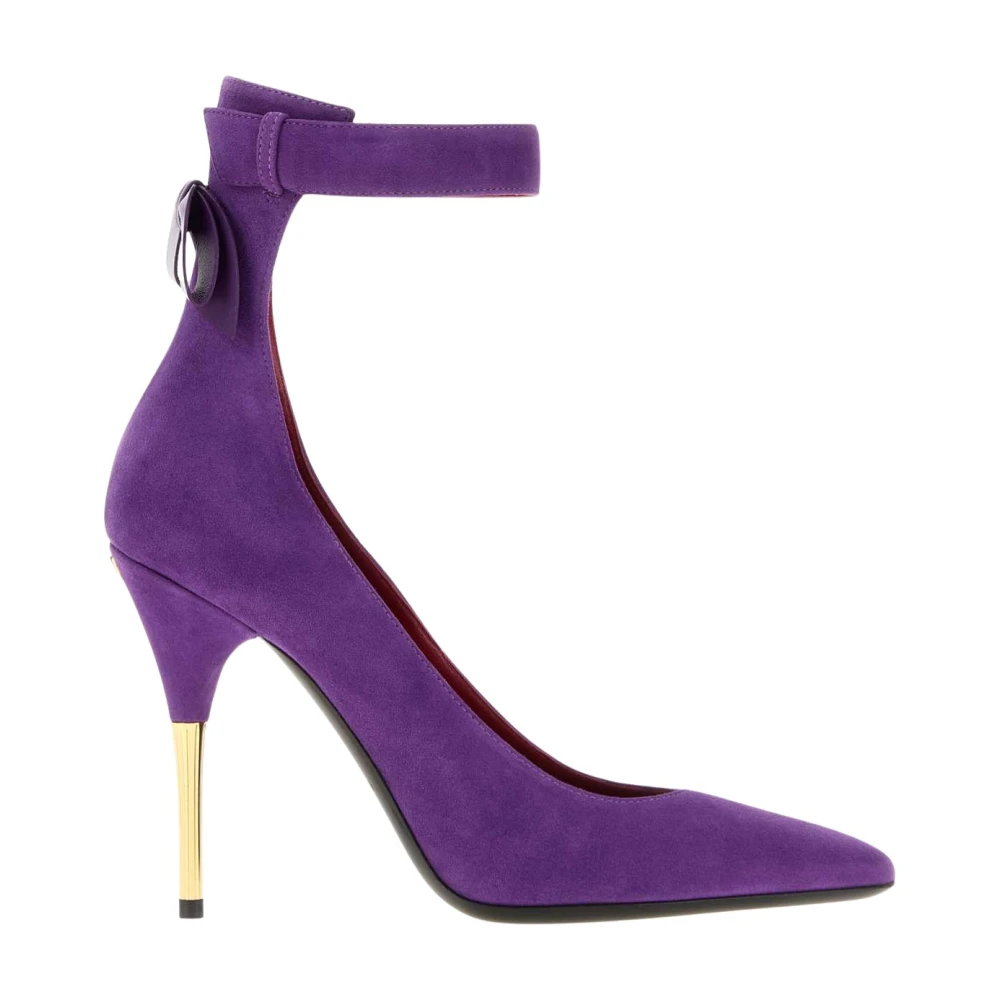 Valentino Garavani , Pumps, Female, Purple, 8 Uk, Fatale Suede Pumps 105Mm