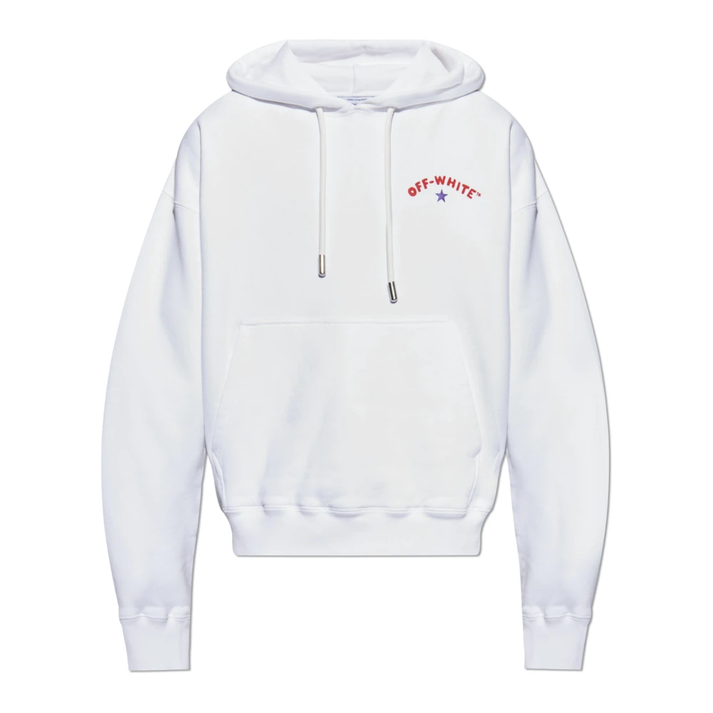 Off White Sweatshirt met logo White Heren