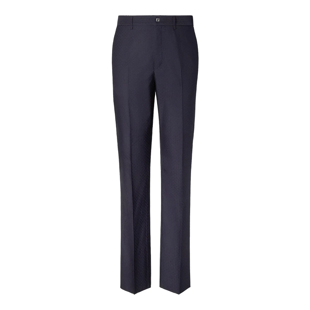 Fendi Men's Blue Suit Trousers, L, Suit Trousers