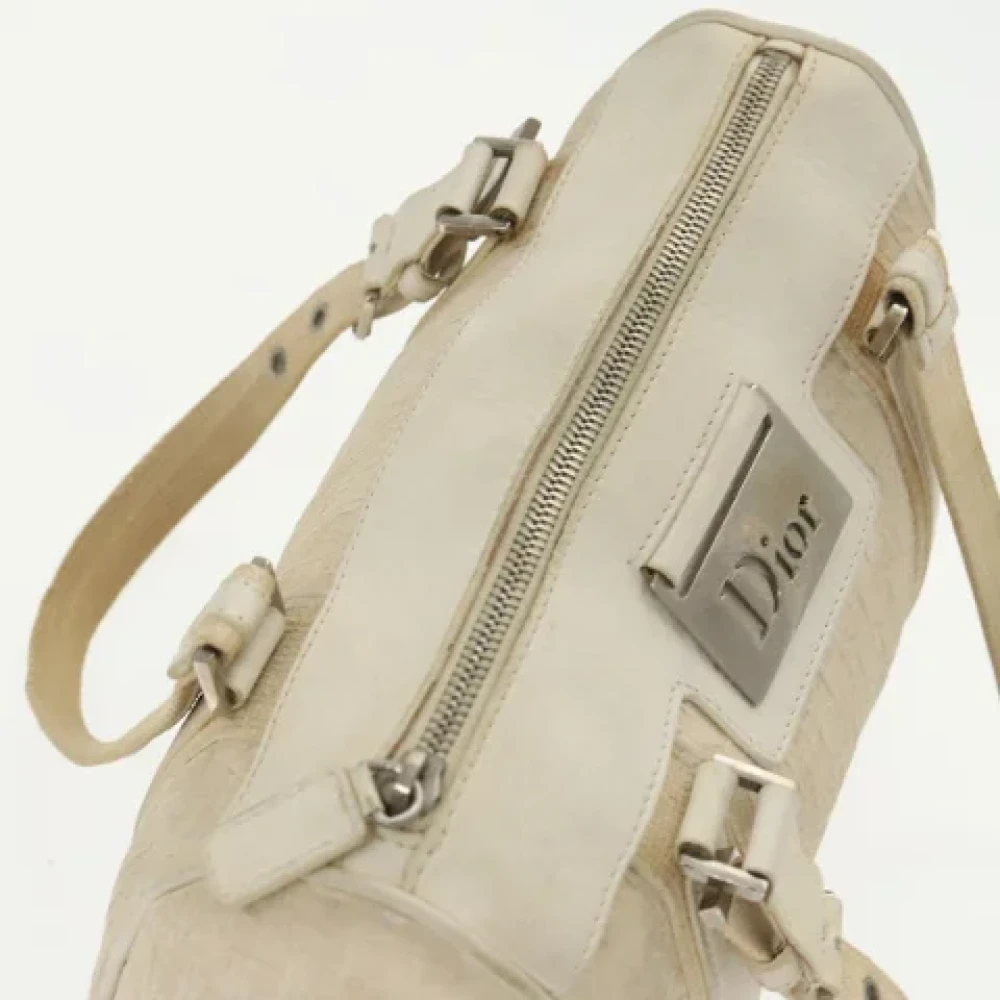 Dior Vintage Pre-owned Canvas dior-bags Beige Dames