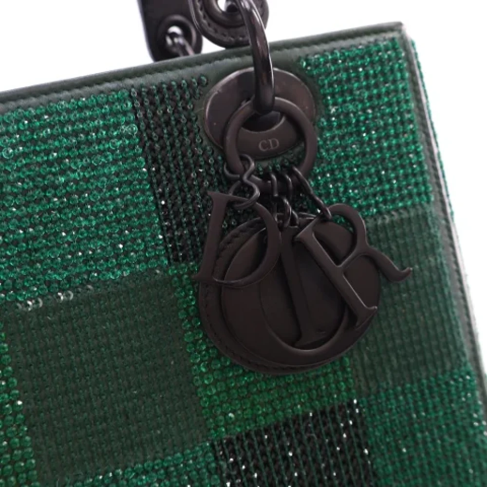 Dior Vintage Pre-owned Leather dior-bags Green Dames