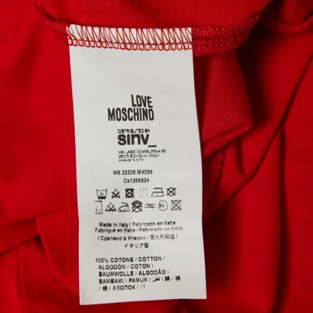 Moschino Pre-Owned Pre-owned Cotton tops Red Dames