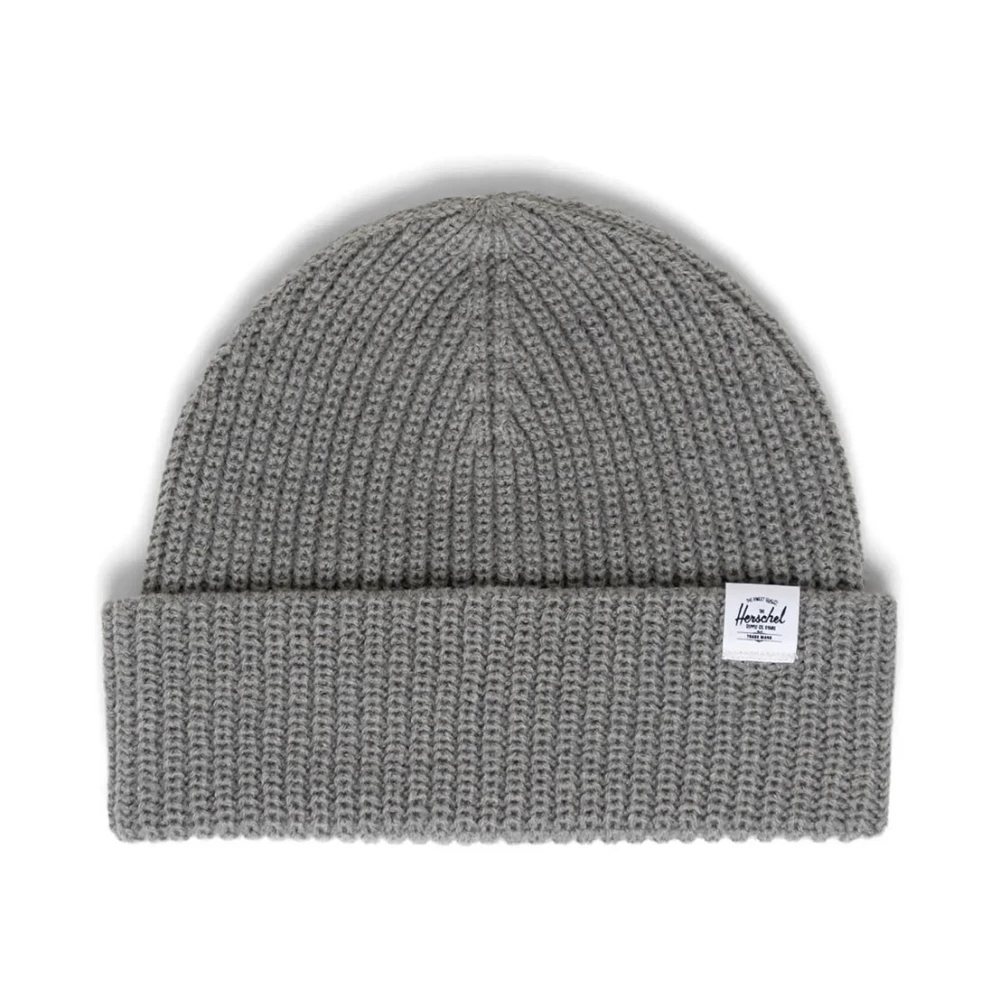 Herschel Grå Bomull Watch Cap Beanie Gray, Herr