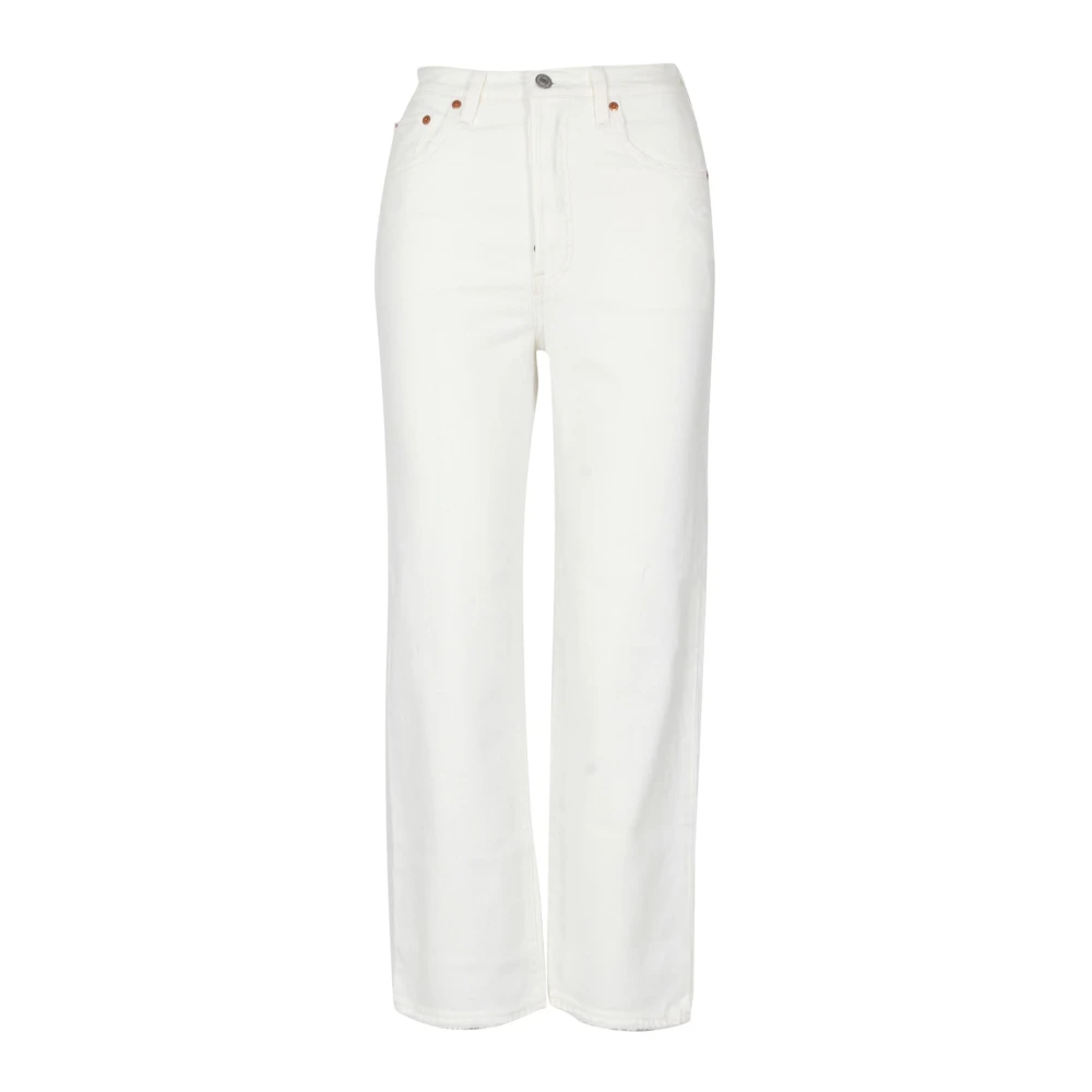 Levi's Women's White Straight Jeans,, Ribcage Straight Jeans W26