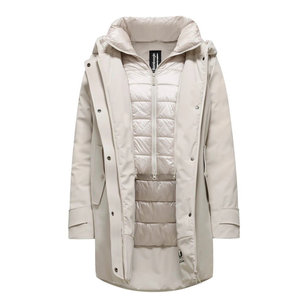 BomBoogie Dames nylon jack met PrimaLoft -vulling Gray Dames