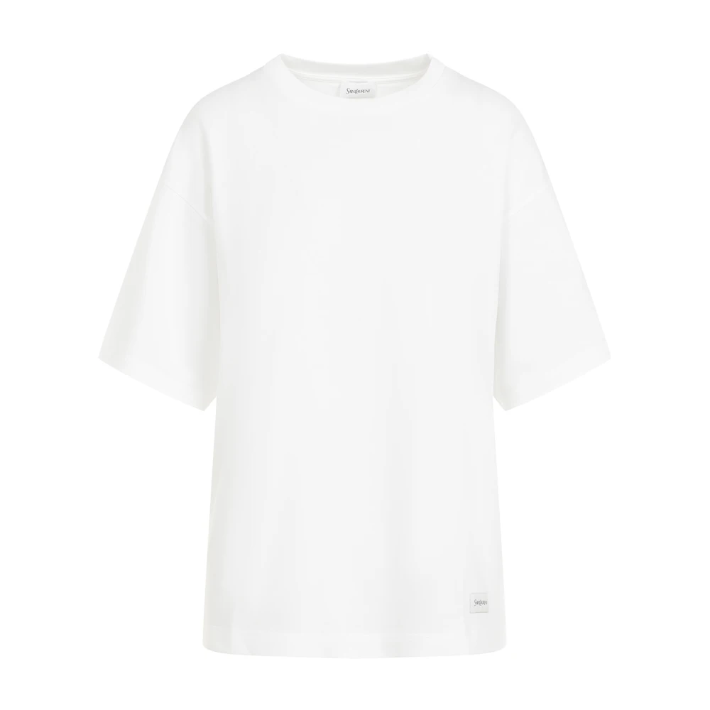 Saint Laurent Basic Vit T-shirt White, Herr