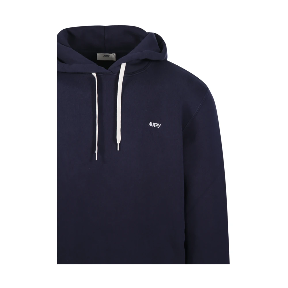 Autry Jersey Hoodie Sweatshirt Blue Heren