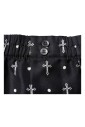shorts-de-plage-imprimes-en-soie-noire