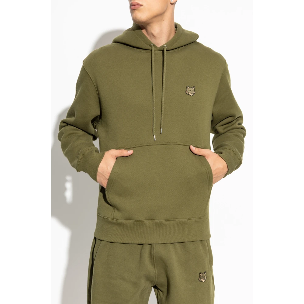 Maison Kitsuné Hoodie Green Heren