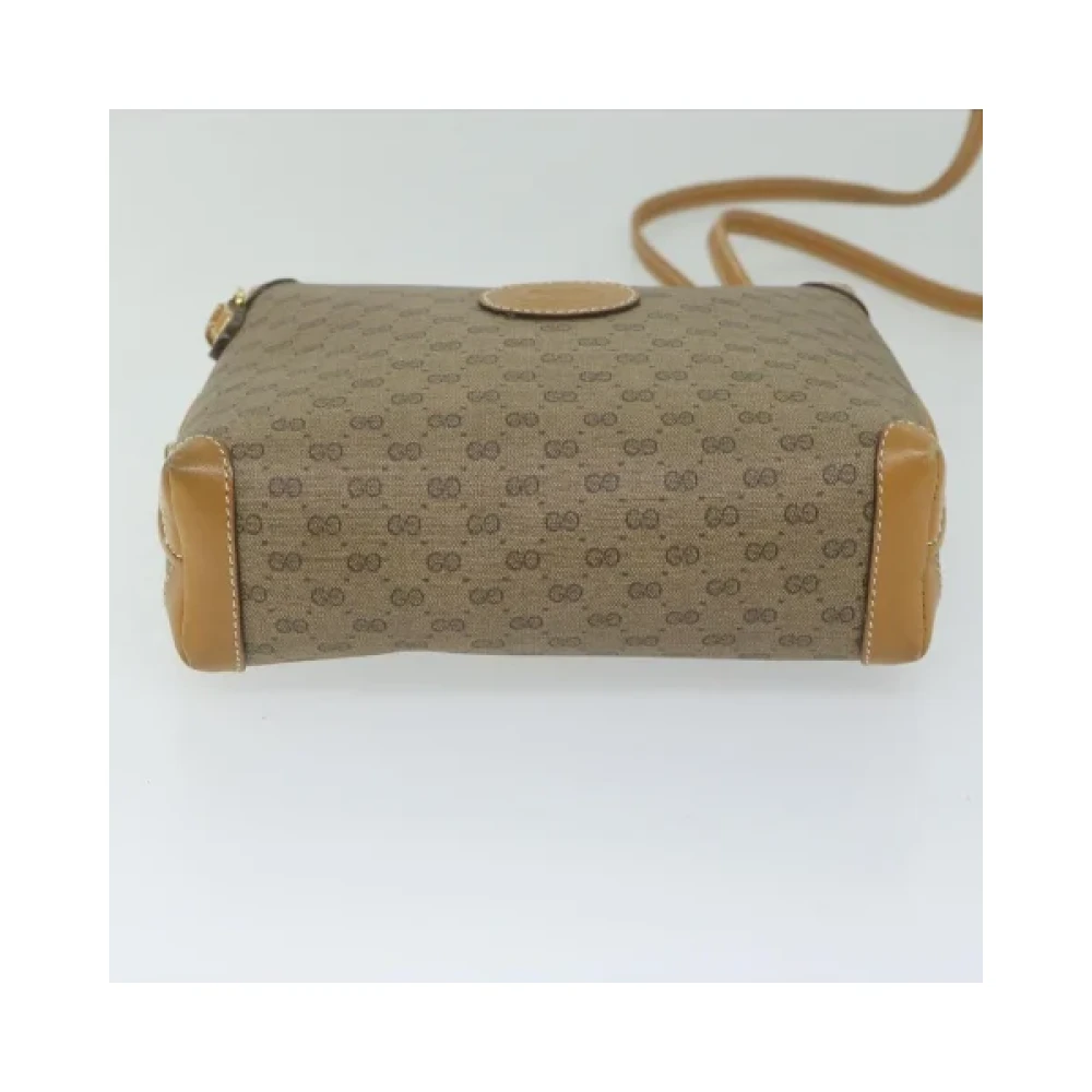 Gucci Vintage Pre-owned Leather gucci-bags Beige Dames