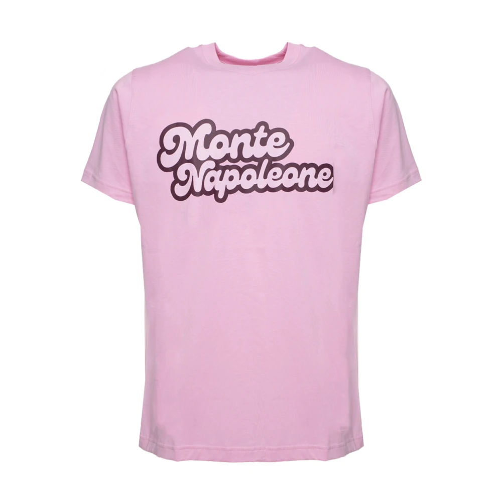 Family First Montenapoleone Roze Katoenen Ronde Hals T-shirt Pink Heren