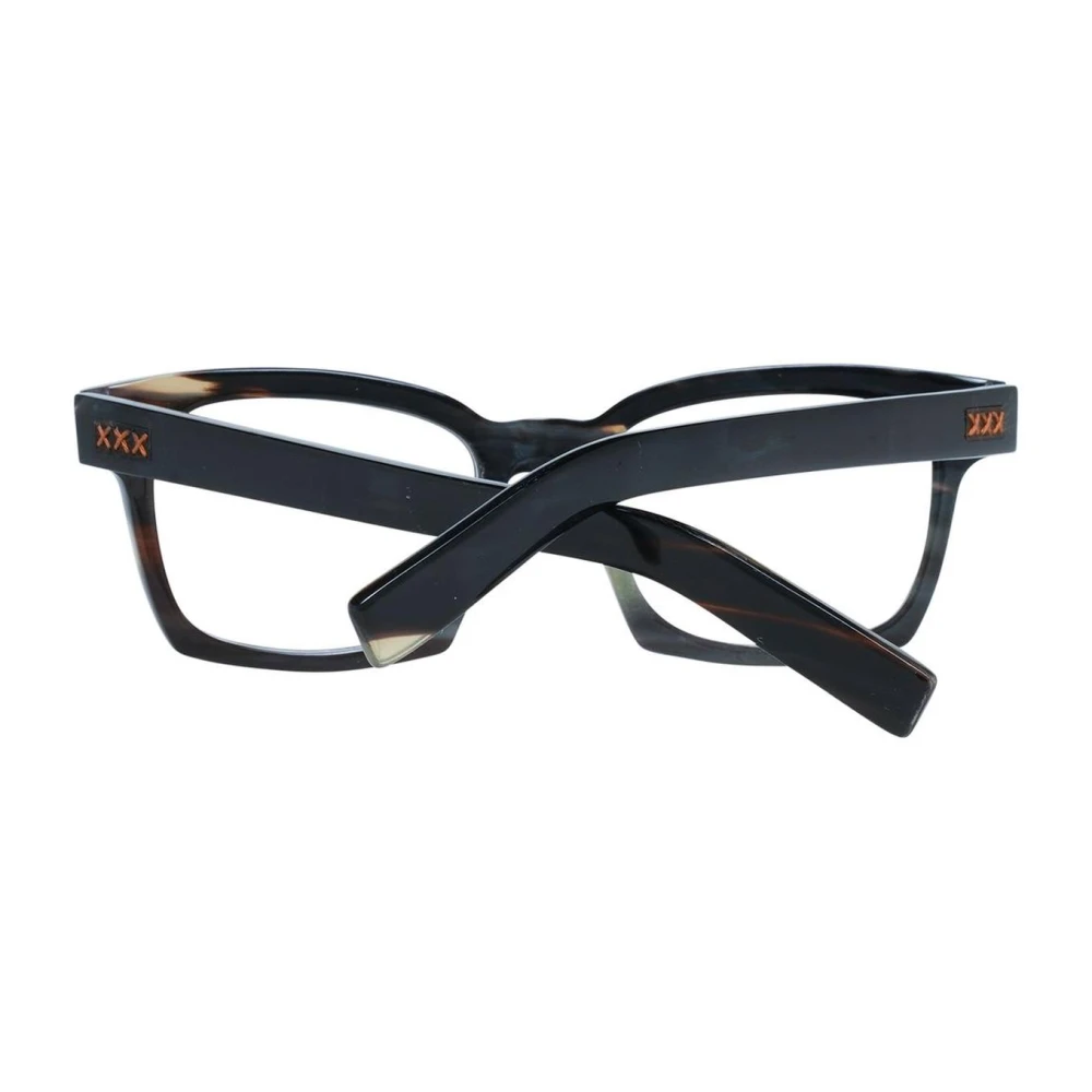 Ermenegildo Zegna Groene Trapezium Optische Frames Green Heren