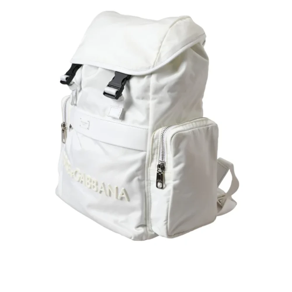 Dolce & Gabbana Pre-owned Fabric backpacks White Dames
