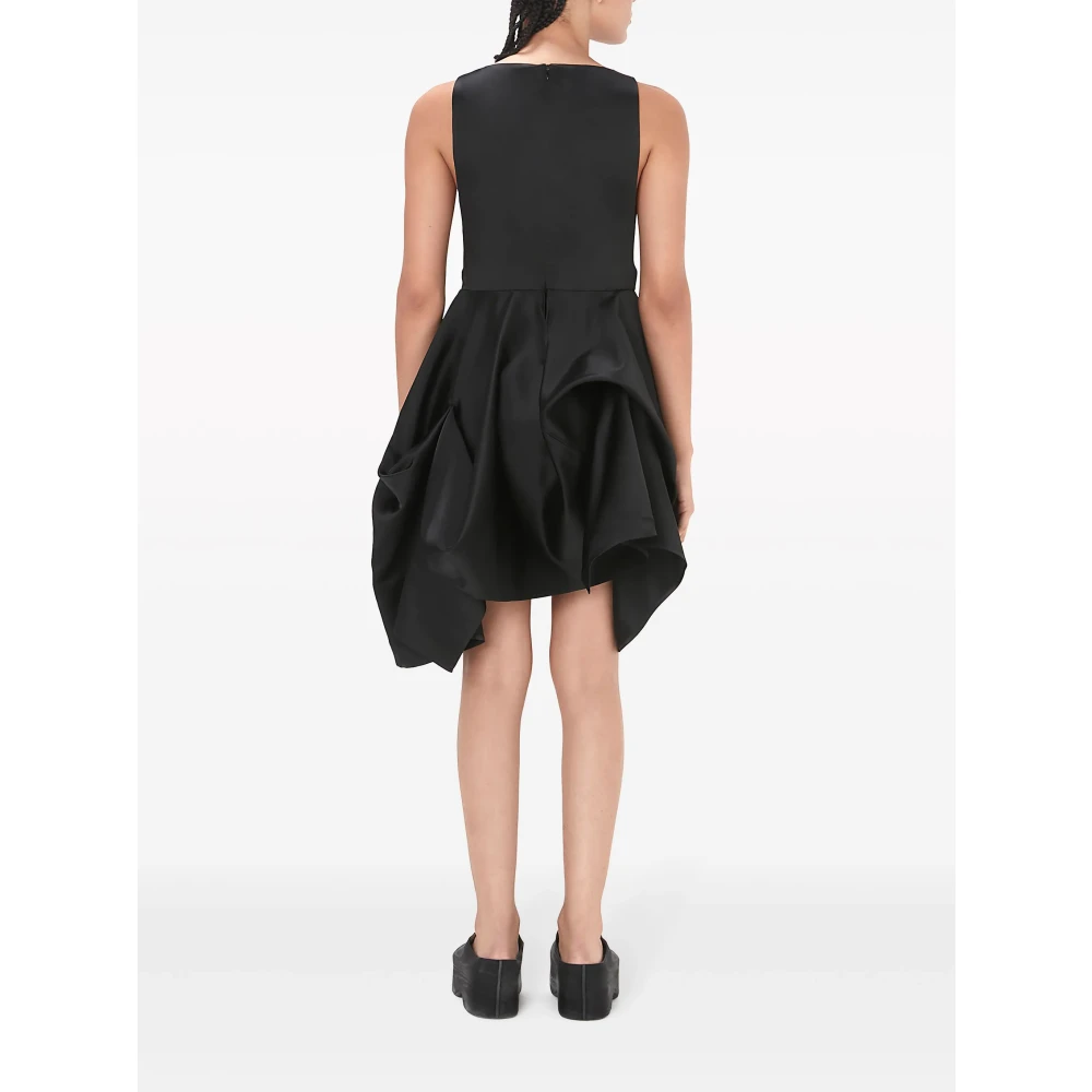JW Anderson Peplum Bustier Jurk Black Dames