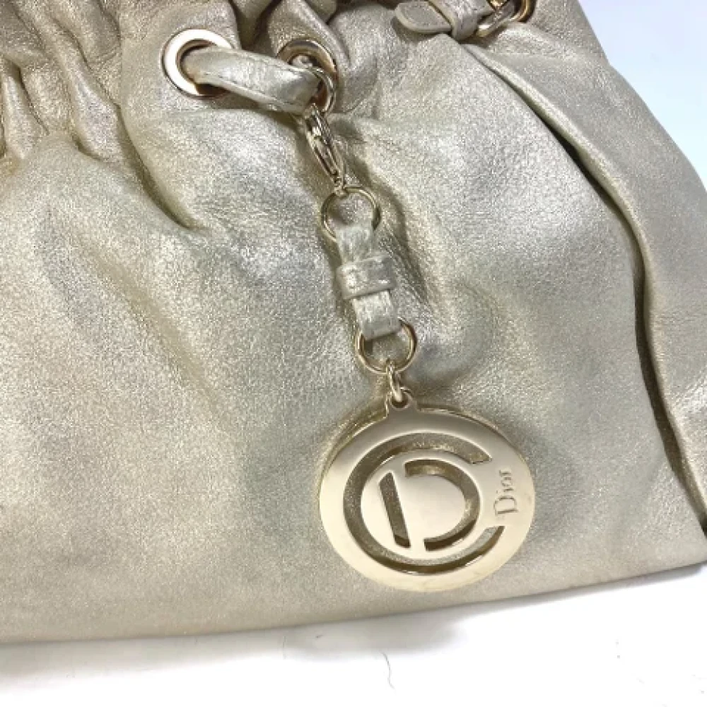 Dior Vintage Pre-owned Leather dior-bags Yellow Dames