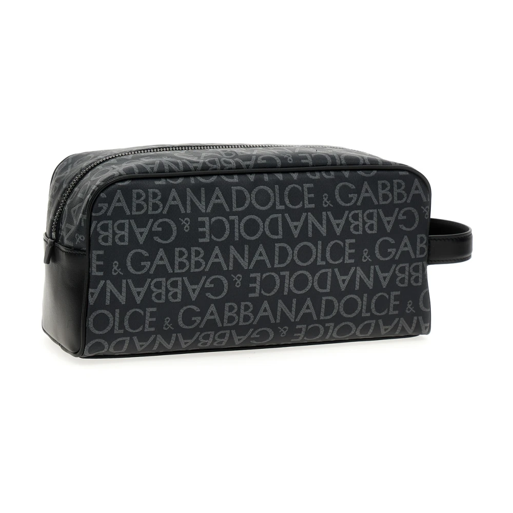 Dolce & Gabbana Logo-print Toilettas Black Heren