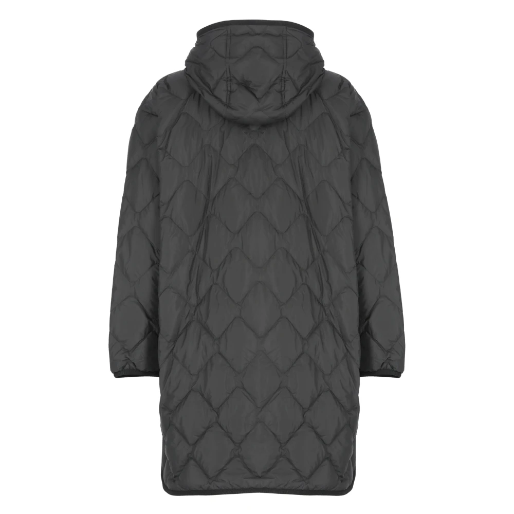 Woolrich Gewatteerde Zwarte Donsjas met Capuchon Black Dames