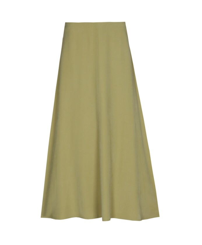 jupe-longue-vert-a-line
