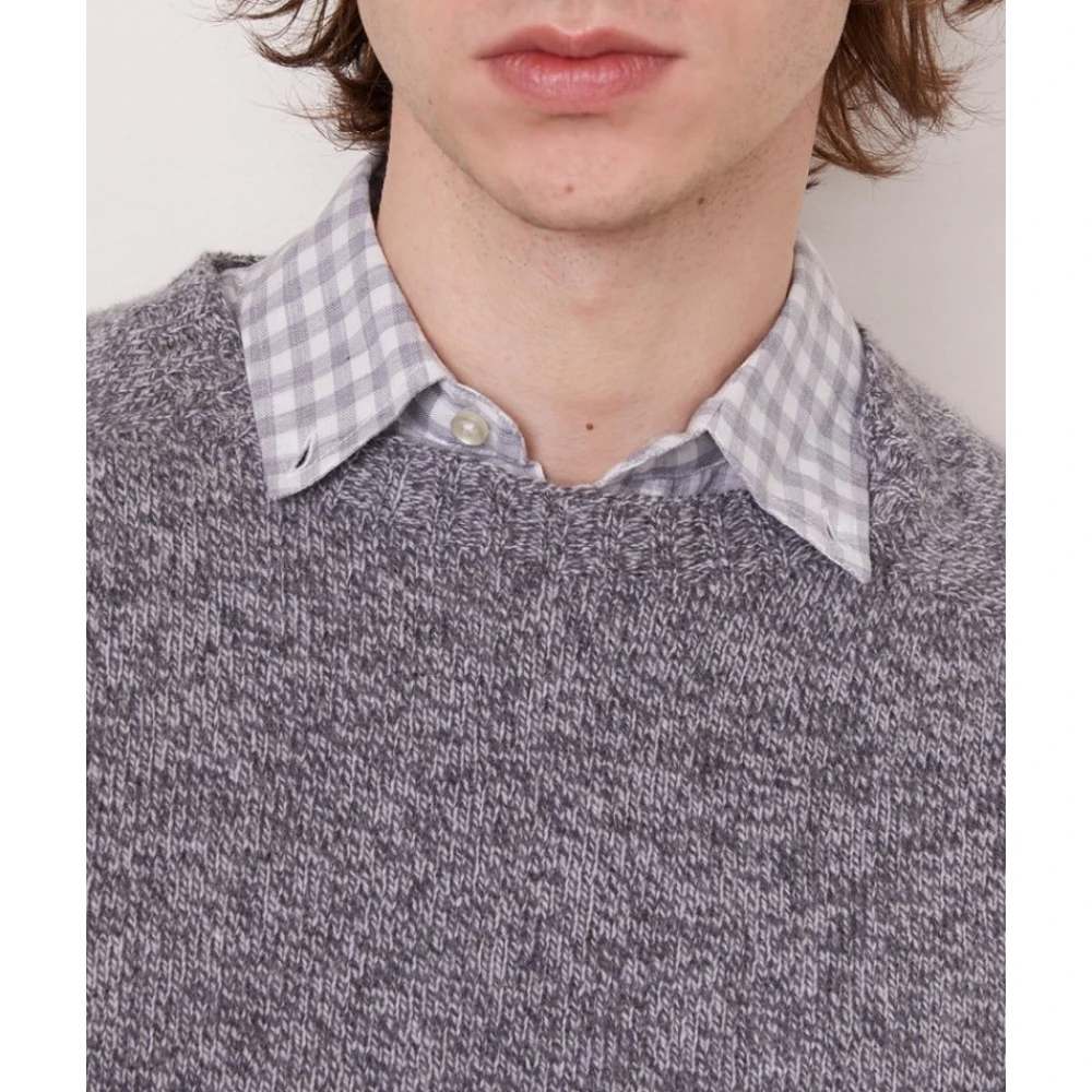 Officine Générale Ronde Hals Jersey Trui Gray Heren